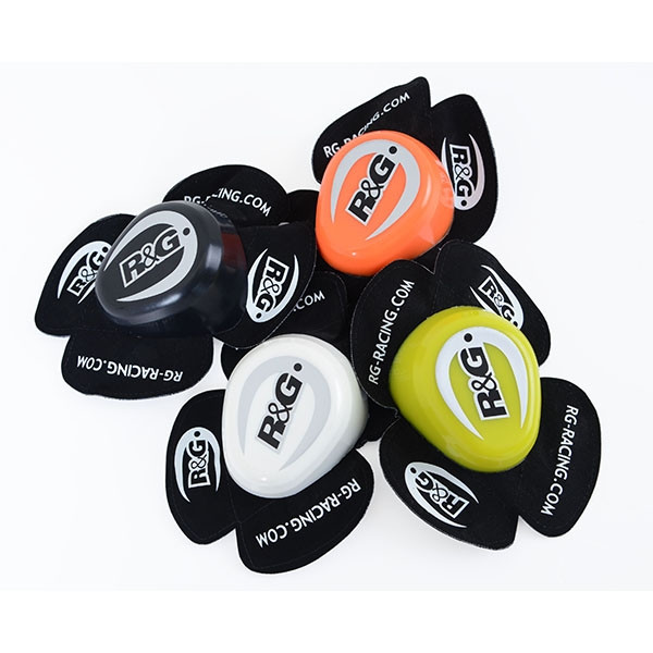 R&G Wider Aero Knee Sliders White